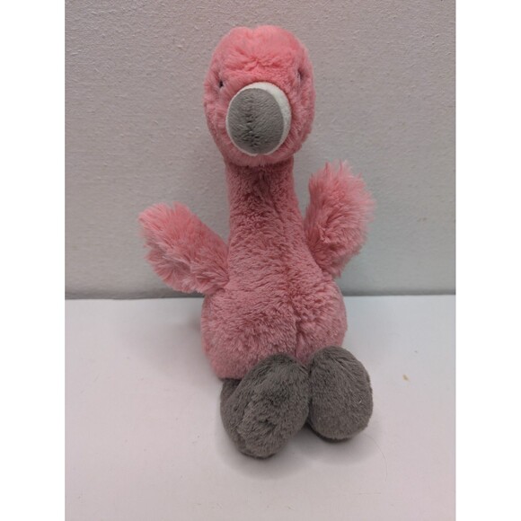 Jellycat Bashful Flamingo Plush Small Mini London Soft Toy Stuffed Animal - Picture 1 of 8